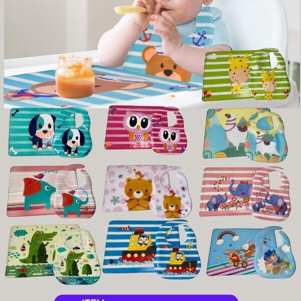 Babero Infantil con Individual – Diseños Surtidos