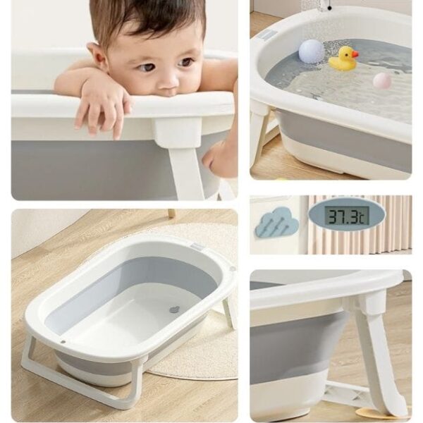 BAÑERA PLEGABLE CON TERMOMETRO