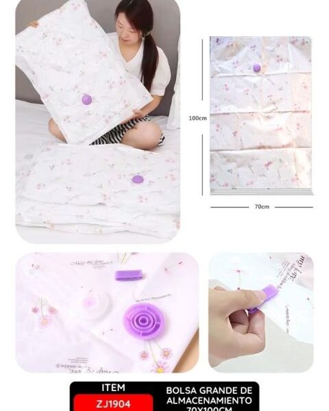 Bolsa Grande de Almacenamiento 70x100cm para Ropa y Artículos del Hogar