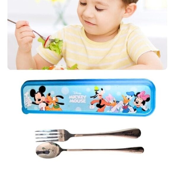 Set de Cubiertos de Metal Mickey Mouse