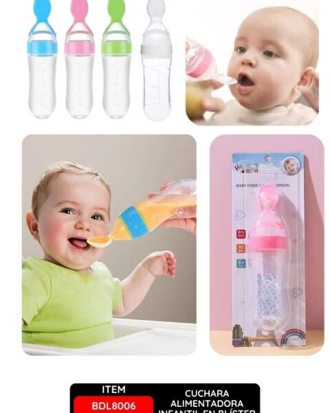 Cuchara Alimentadora Infantil en Blíster – Colores Variados