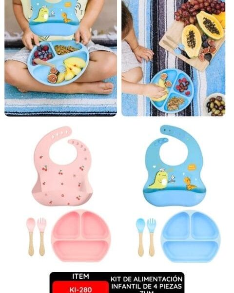 Kit de Alimentación Infantil de 4 Piezas ZUM - FREE BPA