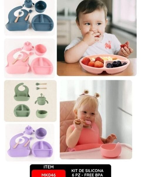 KIT DE SILICONA 6 PZ - FREE BPA