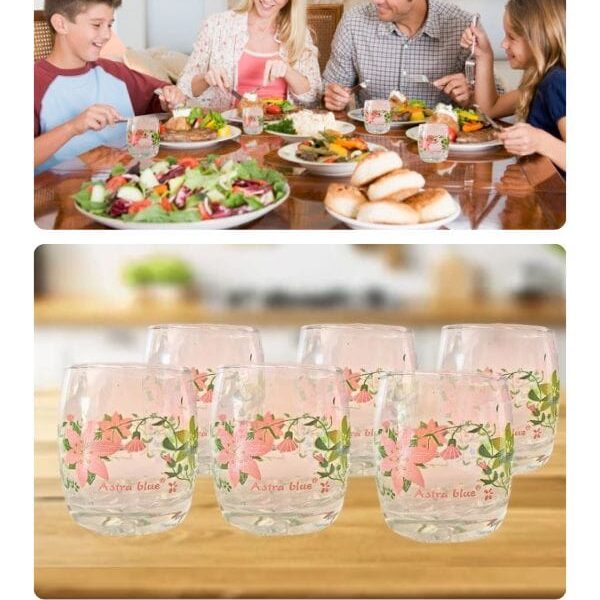 Set de 6 Vasos de Vidrio Pequeños, Diseño Elegante y Versátil