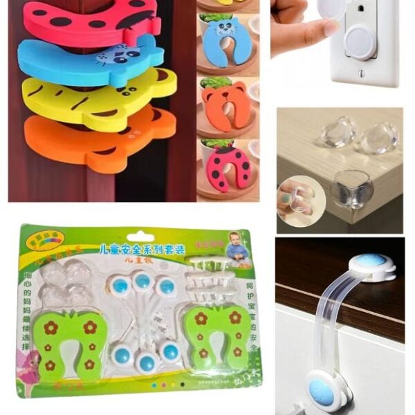 Set de Bloqueo de Seguridad Infantil en Blister, Protege Puertas y Cajones