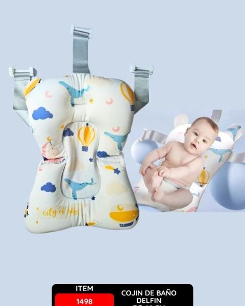 COJIN DE BAÑO DELFIN DE 46 CM