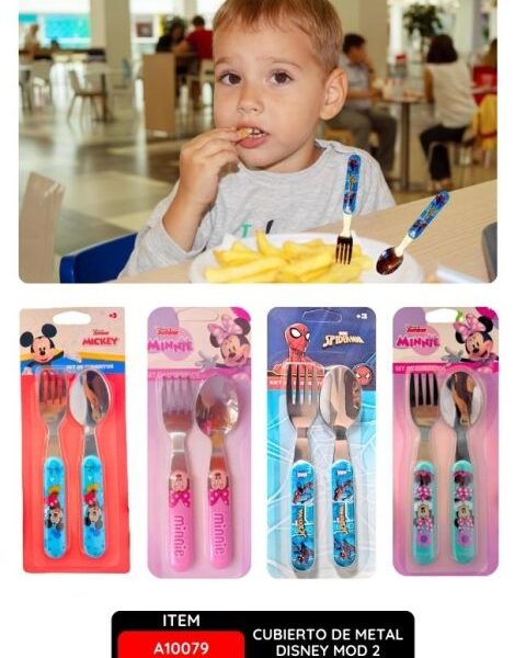 CUBIERTO DE METAL DISNEY MOD 2