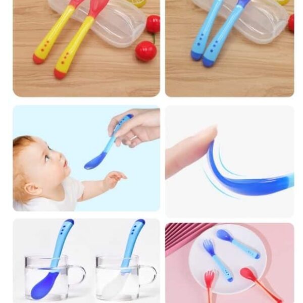 Set de Cubiertos Sensorial Infantil en Taper
