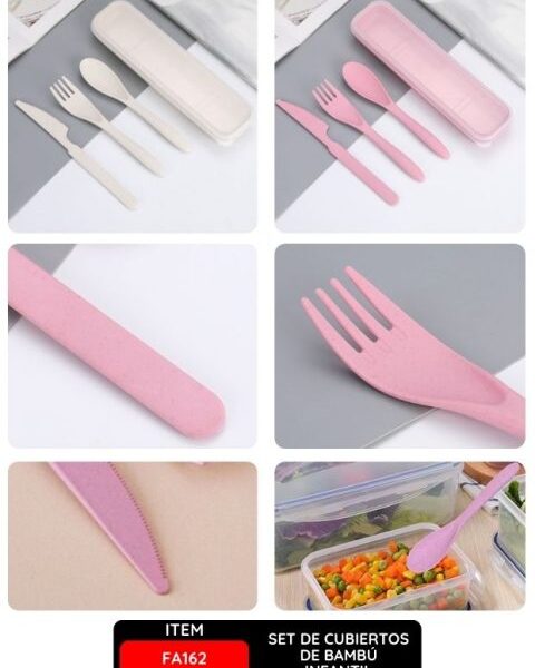 Set de Cubiertos de Bambú Infantil - Ecológico y Seguro