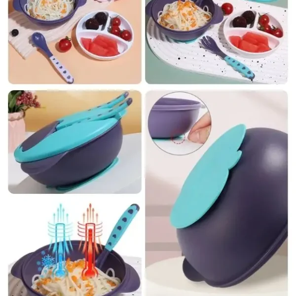 Set de Pegatinas y Cubiertos CUK para Bebé de Alta Calidad