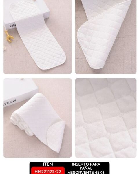 INSERTO PARA PAÑAL ABSORVENTE 45X6 DE 6 CAPAS