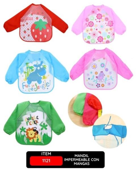 MANDIL IMPERMEABLE CON MANGAS