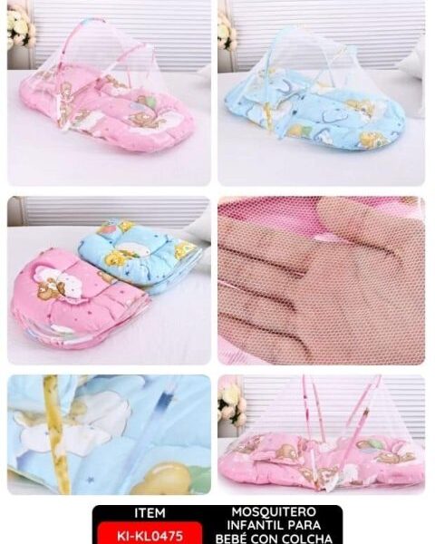 Mosquitero Infantil para Bebé con Colcha Osito – Mod 1,