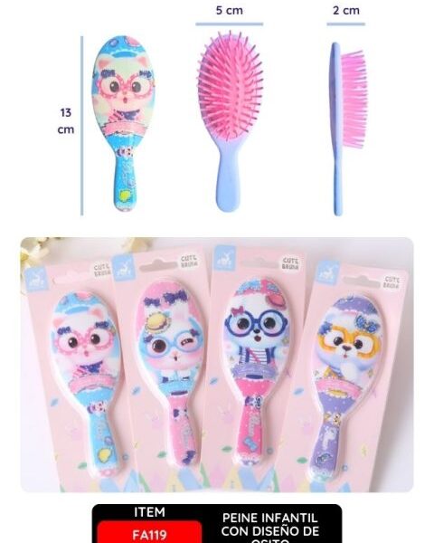 Peine Infantil con Diseño de Osito