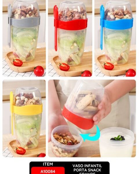 Vaso Infantil Porta Snack Grande
