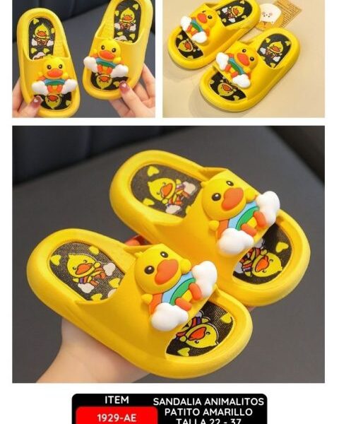 SANDALIA ANIMALITOS PATITO AMARILLO Talla 22 - 37