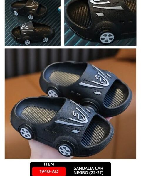SANDALIA CAR NEGRO  (TALLA 22 -37)