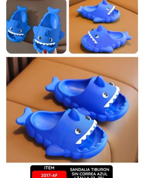 SANDALIA TIBURON SIN CORREA AZUL TALLA 22 - 35