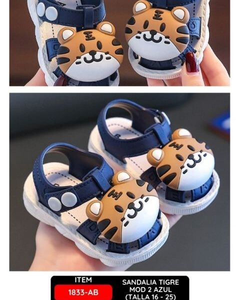 SANDALIA TIGRE MOD 2 AZUL  (TALLA 16 - 25)