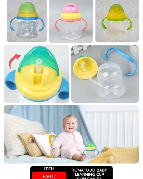 Tomatodo Baby Learning Cup con Cañita – Para Bebé Aprendiz