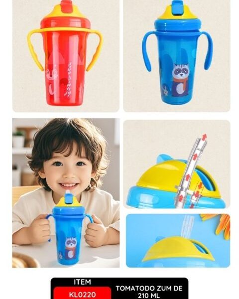 Tomatodo ZUM de 210 ml, Botella Reutilizable para Bebé