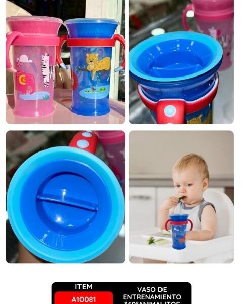 VASO DE ENTRENAMIENTO 360°ANIMALITOS