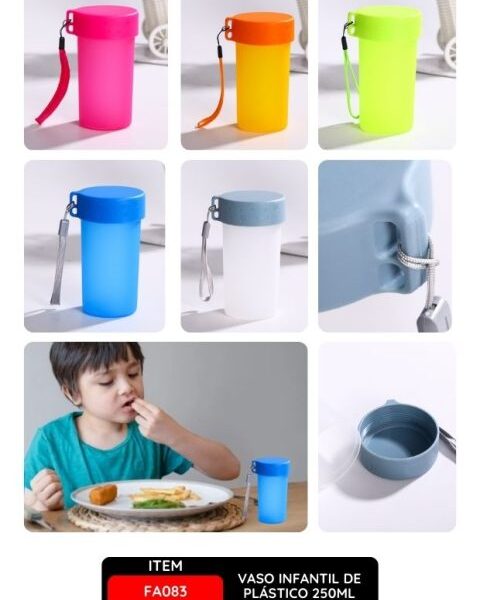 Vaso Infantil de Plástico 250ml